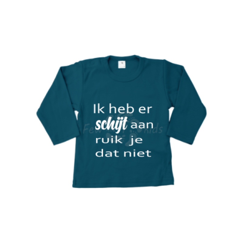 Schijt aan shirt